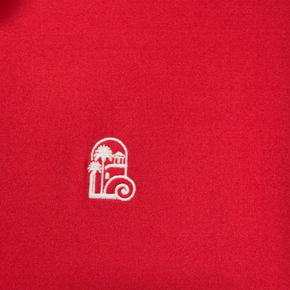 FootJoy Mens Performance Golf Polo Shirt Red Short Sleeve Embroidered Logo M